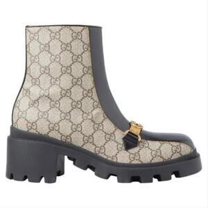 GUCCI Trip GG interlocking logo supreme logo ankle boots